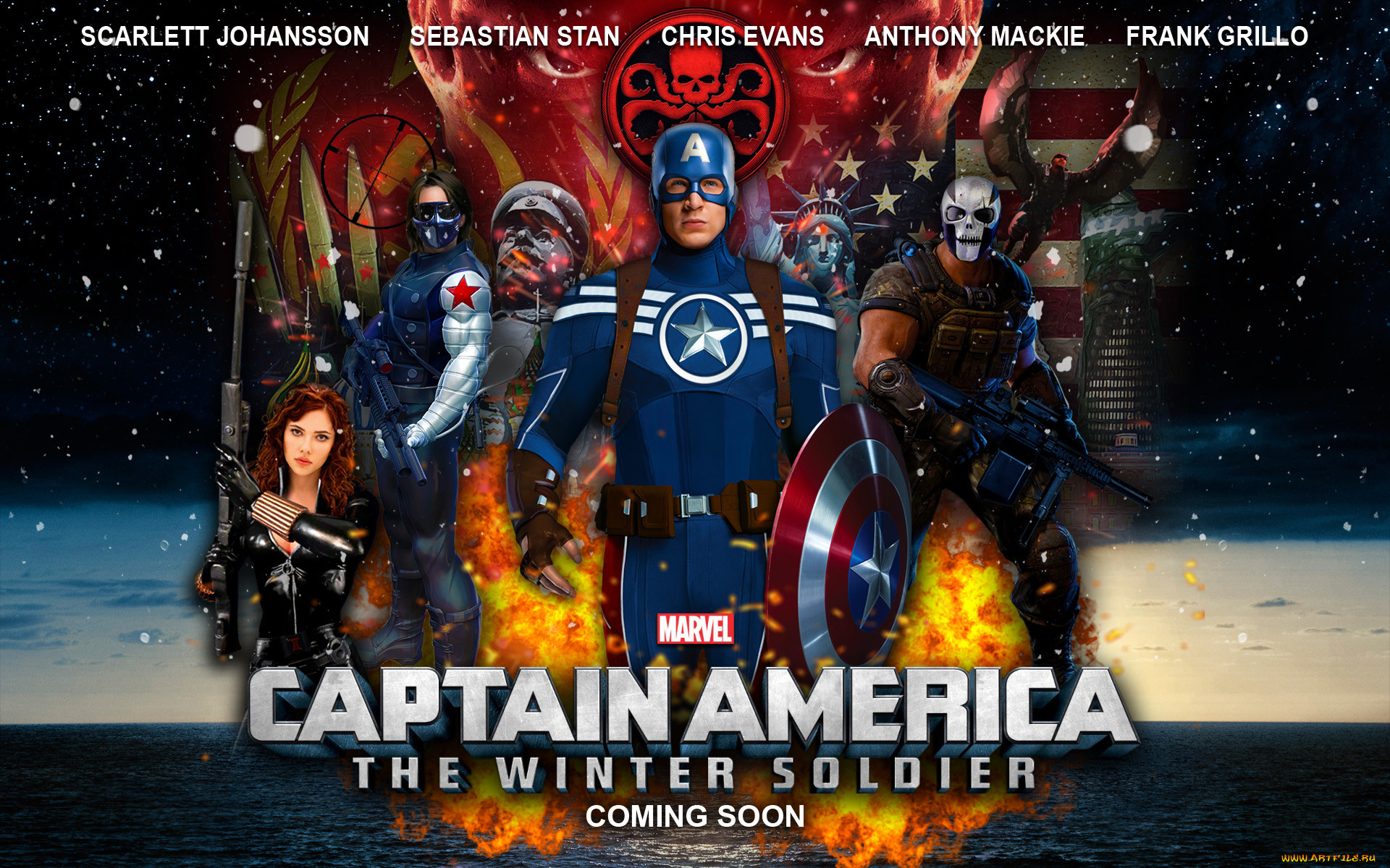 Обои Captain America: The Winter Soldier Кино Фильмы Captain America: The  Winter Soldier, обои для рабочего стола, фотографии captain, america, the,  winter, soldier, кино, фильмы, первый, мститель, другая, война Обои для  рабочего